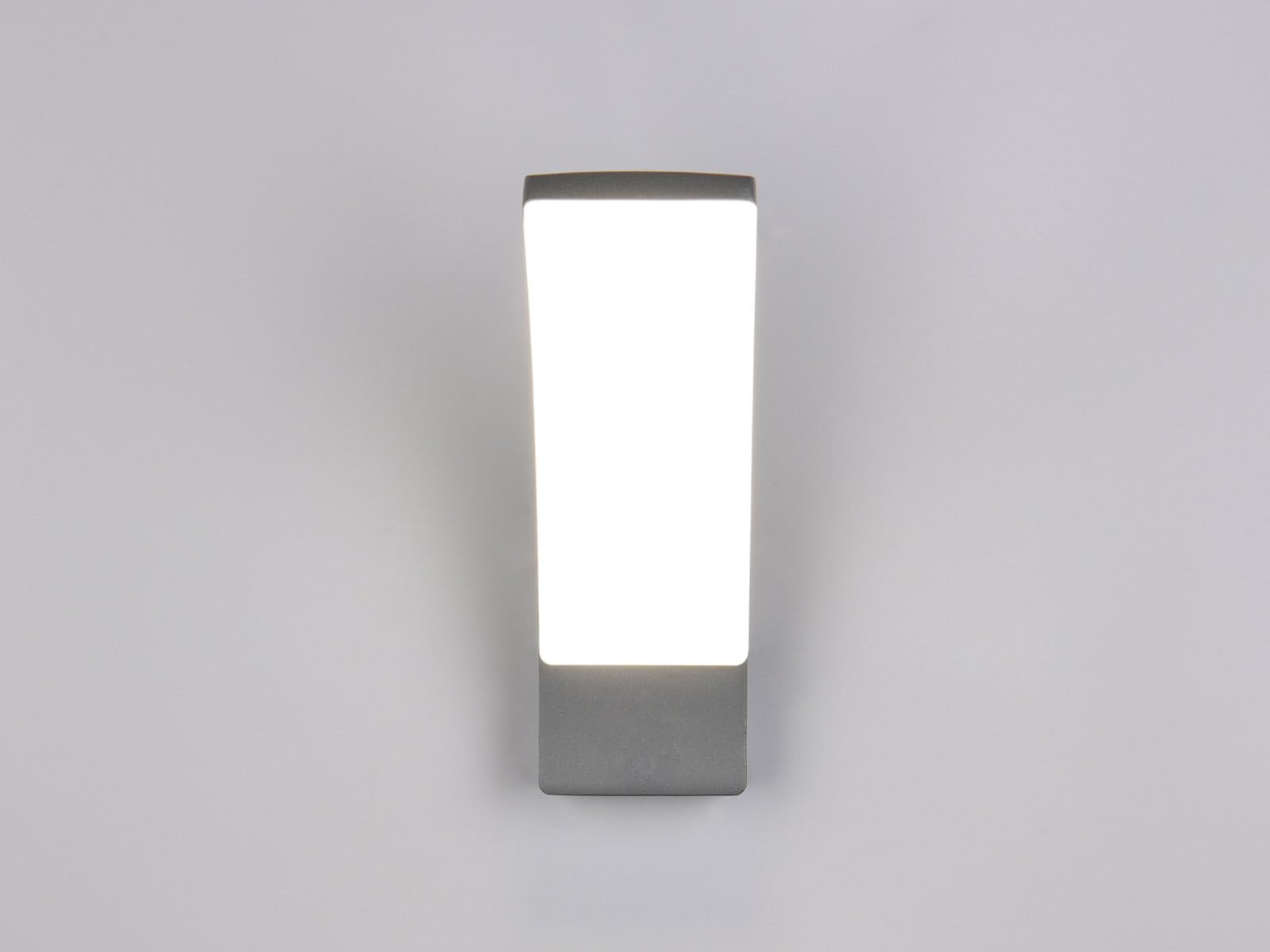 2er Set Außenwandleuchten aus Aluminium in Anthrazit, Höhe 22,5cm