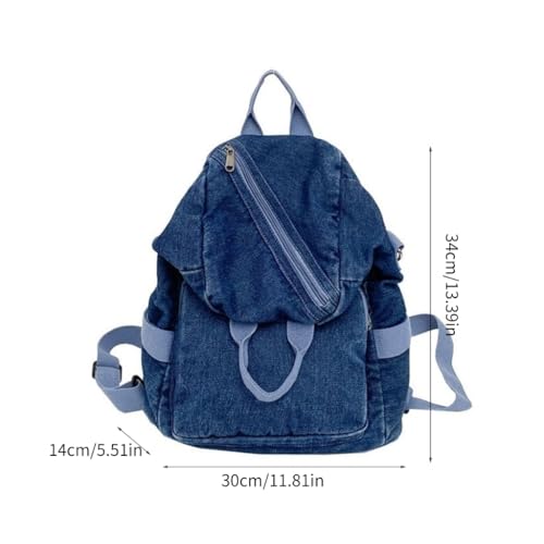 Sac à dos vintage en denim de qualité supérieure avec finitions soignées - 3