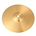 SAFIGLE Golden 8 Inch Brass Crash Ride Hi-Hat Cymbals for Beginners and Players Jazz Cymbals Ride Cymbal Classic Drums Cymbals Percussion Instrument Cymbal Traditional Brass Cymbal Hat