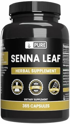 Miniatura 1 de Pure Original Ingredients Senna Leaf (365 cápsulas), sin relleno de magnesio o arroz, siempre puro, verificado en laboratorio