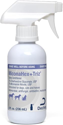 MiconaHex+Triz Acondicionador en aerosol para perros, gatos y caballos, 8 onzas, transparente