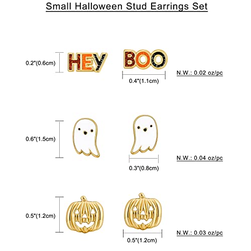 WOWORAMA Halloween Earrings Cute Pumpkin Earrings for Women Fun Crystal Pumpkin Stud Earrings Funny Smiling Face Pumpkin Drop Earrings Halloween Earrings Jewelry