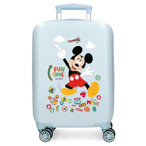 Joumma Disney Mickey Fun Times Maleta de Cabina Rojo 33x50x20 cms Rígido 2,35 kgs Cierre de combinación Lateral ABS 2,35 kgs 33L Equipaje de Mano