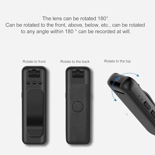 Image of Drumstone 10 𝒀𝒆𝒂𝒓𝒔 𝑾𝒂𝒓𝒓𝒂𝒏𝒕𝒚 1080P Mini Body Camera with Magnetic Mount, WiFi Video Recorder, Night Vision, Loop Recording, Built-in 32GB Memory, Wearable Security Camera for Home