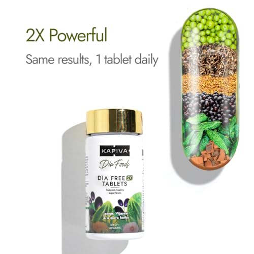 Image of Dia Free Tablets, 30 Tablets | Single Dose Daily | Helps Manage Sugar Levels With Karela, Jamun, Gudmar & 3 More | (Pack of 2)