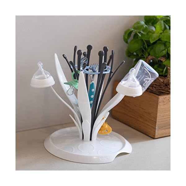 NUK MultiDry Trockenständer - praktisches Trocknen von bis zu 6 Babyflaschen und Zubehör, BPA-frei | 1er Pack – Bild 5