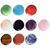 Yungger 10 Pairs Natural Stone Plugs Double Flared Saddle Ear Expander Stretcher Piercing 1/2"