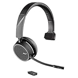 Plantronics Bluetooth-Mono-Headset 'Voyager 4210 UC' USB-C BT-Dongle, SoundGuard-Technologie, Mikrofonarm, Tasten am Headset, Schwarz One Size