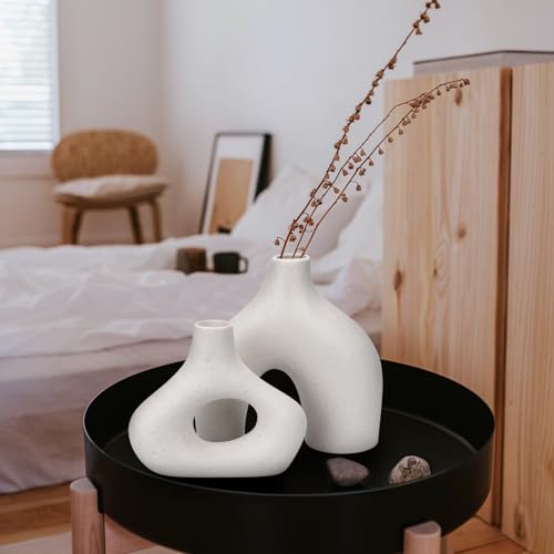 TAVADA-Set-di-2-Vasi-in-Ceramica-Vasi-Decorativi-Interno-Moderni-Set-Vasi-Decorativi-per-La-Decorazione-del-Soggiorno-Camera-da-Letto-e-Dellufficio