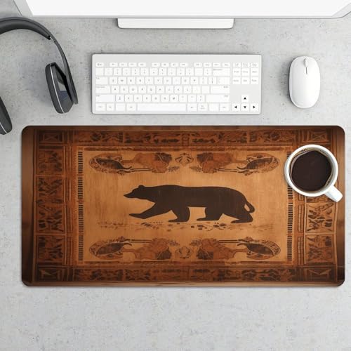 Bear Desk Mat Fashion Large Mouse Pad de Goma Antideslizante miniatura 5