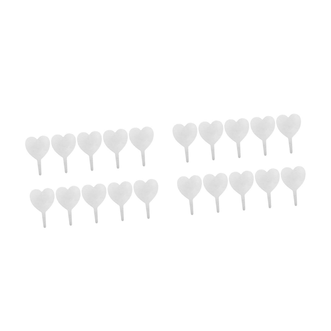BESTonZON 100pièces Étiquettes De Jardinage Forme De Cœur De Plantes Pour Jardin