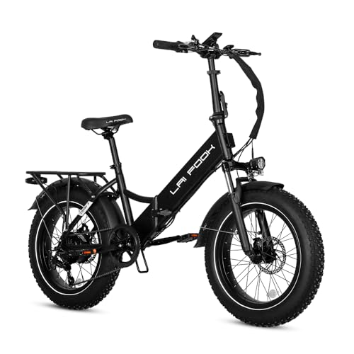 Folding Electric Bike 20' x 4.0 Fat Tire Electric Bicycle,48V Lithium Removable Battery,Peak 720W...