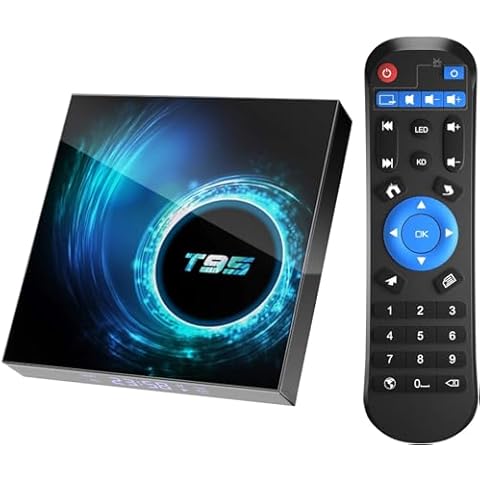 Android 10.0 TV Box, YAGALA Android Box with Allwinner T95H616 Quad-Core 64bit ARM Corter-A53 CPU Mali G31 MP2 GPU 2GB RAM 16GB ROM 6K 4K Output 2.4GHz+5GHz WiFi 100M LAN Enternet BT5.0 Cover