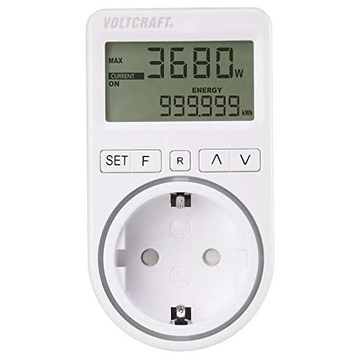 VOLTCRAFT SEM4500 Energiekosten-Messgerät Kostenprognose, Alarmfunktion, Stromtarif einstellbar