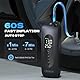 CYCPLUS Luftpumpe,12V DC/AC 2-in-1 Reifeninflator, Max I50PSI Automatische Abschaltung Elektrischer Kompressor Tragbar Fahrradpumpe Mini Reifenpumpee, 2X schnelles Aufpumpen für Autos