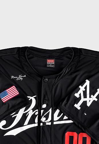 Camisa de Baseball Prison NYC 00 Black