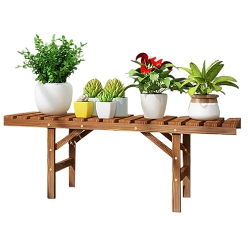 Banc De Balcon en Bois pour Fleurs – Étagère pour Plantes D'intérieur/extérieur, Support De Pot De Grande Capacité pour Salon, Jardin, Terrasse(95 * 25 * 34cm)