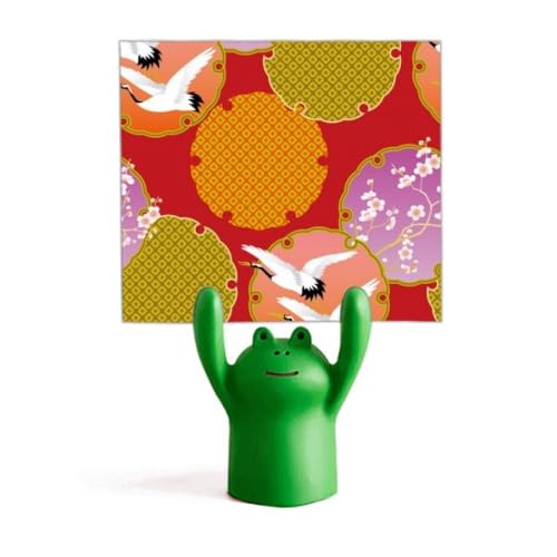 Support de mémo grue zen japonais grenouille pour bureau