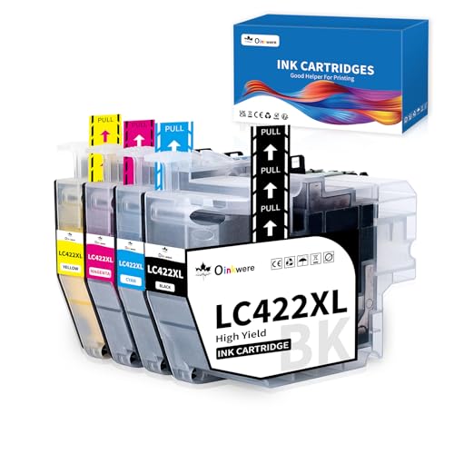 OINKWERE LC422XL LC-422XL Ink Cartridges for Brother LC422 LC422 XL LC-422XLVAL Ink Cartridges Multipack for Brother MFC-J5340DW MFC-J5345DW MFC-J5740DW MFC-J6540DW MFC-J6940DW (High Yield