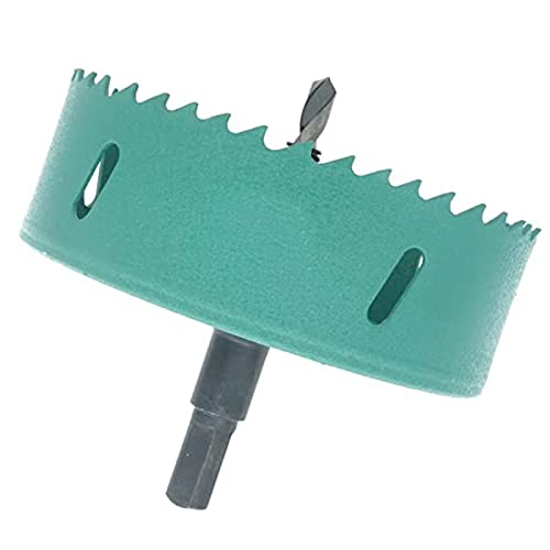100 mm Hole Saw, Bi-Metal HSS Heavy Duty Cutter Hole Drill Bit with Hex Shank,HSS Hole Cutter for Cutting Soft Metal,Iron,Aluminium,Wood,Drywall,Pipe,Plastic