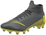 Nike Men's Footbal Shoes, Grey Dark Grey Black Opti Yellow 070, US:6.5