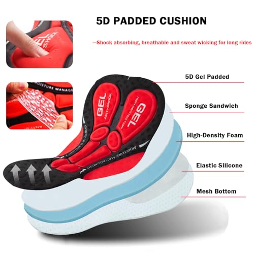 Caleçon de cyclisme homme NuCamper avec coussinet gel 5D - 5