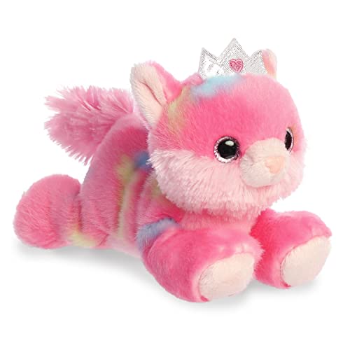 Aurora® Vibrant Bright Fancies™ Princess Frutti Kitty™ Stuffed Animal - Eye-Catching Fun - Delightful Cuddles - Pink 7.5 Inches
