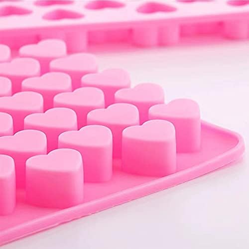 Miniatura 5 de 4 moldes de silicona en forma de corazón, bandeja para hornear para pastel de gelatina de chocolate y caramelo