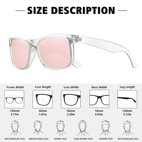 STORYCOAST Classic Polarized Sunglasses for Men Women Retro Square Running Golf Driving Sun Glasses UV400 Protection4