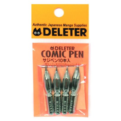 Plumes Deleter Comic Pen Nib Tama-pen 10pc pour encrage manga et matériel de dessin japonais