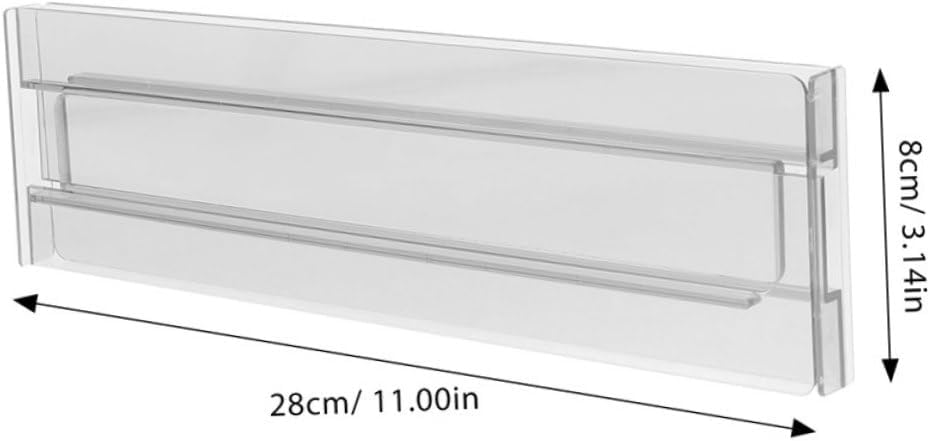 8pcs Adjustable Expandable Dresser Drawer Dividers Organizer for Socks Underwear and Clothing, White Plastic Storage Separator for Home and Closet, 27.5cm-52cm