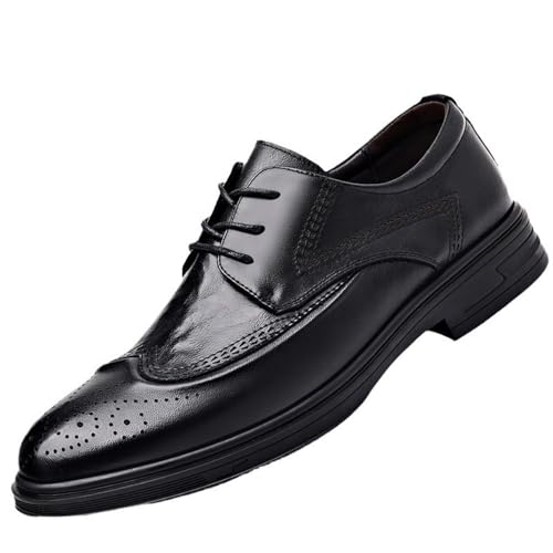 Oxford Lace Up Premium Leather Shoes for Men Formal Office Business Wear