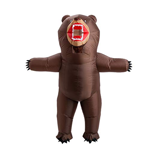 image for Spooktacular Creations Inflatable Costume Adult, Bear Air Blow-up Delu