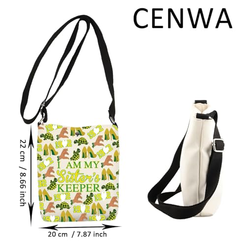 CENWA Nurses Green and Yellow Crossbody Bag Nursing Sorority Gift2