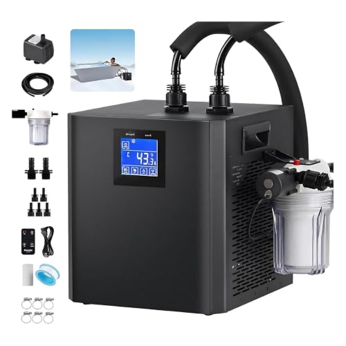 MIAOXIAOLONG Enfriador De Baño De Hielo para Bañeras Sistemas De Enfriamiento De Agua Fría por Inmersión con Filtro Externo Bomba Sumergible Control Remoto Terapia De Recuperación