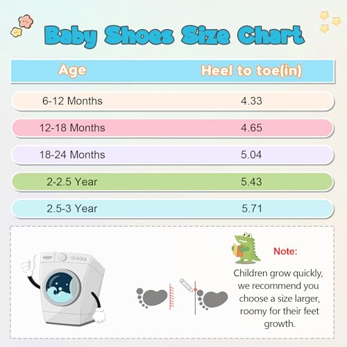 LeIsfIt Baby Shoes Girls Boys First Walking Shoes Infant Sneakers Crib Shoes Lightweight Non-Slip Shoes4