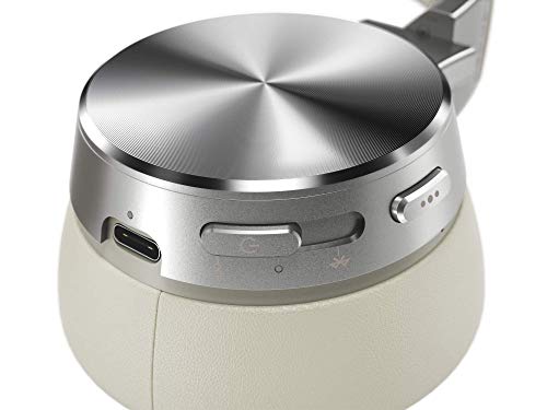 Lenovo Casque Yoga ANC Beige SS Fil Suppression Active du Bruit 800mAh Bluetooth 5.0 10m Cordon USB 1.3m Étui de Transport GXD0U47643