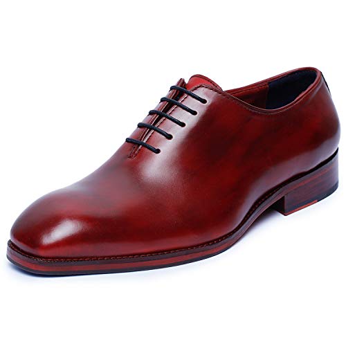 Image of Lethato Handcrafted Wholecut Oxford Men's Genuine Leather Lace Up Dress Shoes