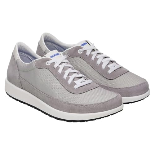 Birkenstock Mens Honnef Mesh Suede Tex Shoe (Gray Stone Coin, US Footwear Size System, Adult, Men, Numeric, Medium, 12)4