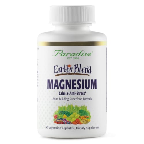 Paradise Herbs Earth's Blend Magnesium Supplement, Support Stress Relief, Sleep, Heart Health,...