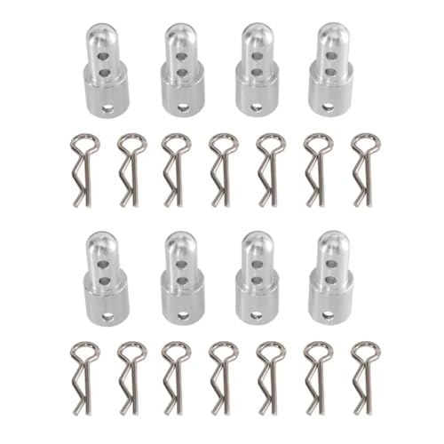 Colonne support aluminium avec clips type R pour voiture MJX Hyper Go 14302 14303