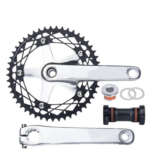 �A���~�����Œ�M�A �N�����N�Z�b�g 165mm 144BCD 49T�ABB �t���V���O���X�s�[�h �`�F�[���z�C�[��(Silver 49T)
