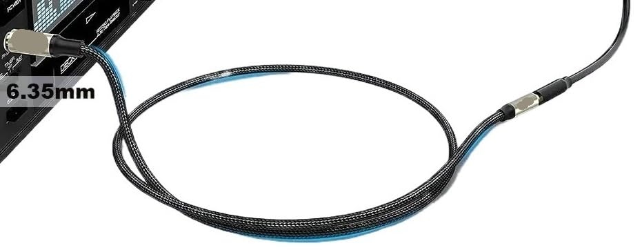 Cable de extensión de audio de 6,35 a 3,5 mm TRS estéreo con conectores robustos de 1 m 7