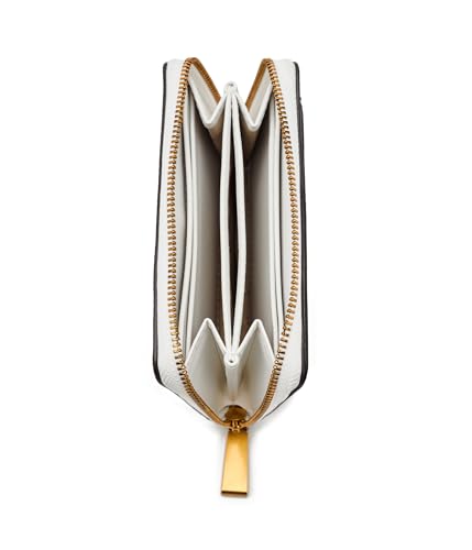 Image of MICHAEL Michael Kors Womens Jet Set Small Zip Around Card Case Optic White One Size One Size
