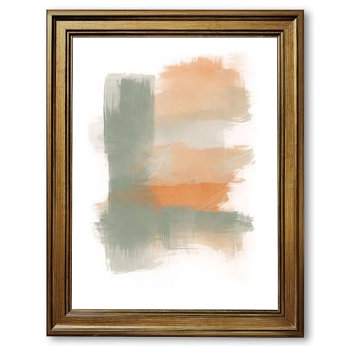 Framed abstract color block Canvas Print Art, Modern Minimalist Aesthetic