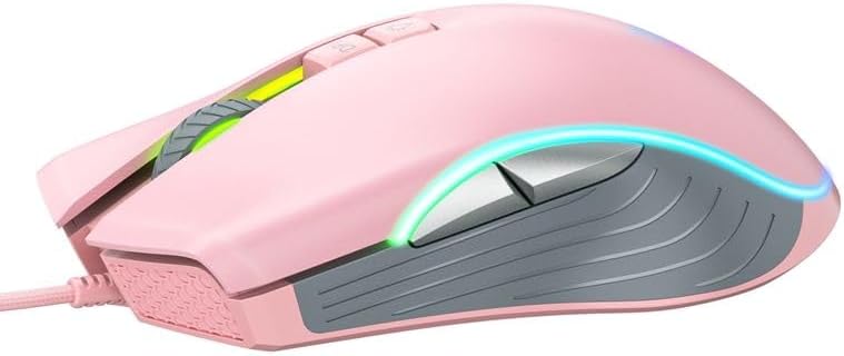 ONIKUMA CW908 Wired Gaming Mouse, side view showing side buttons and ergonomic grip