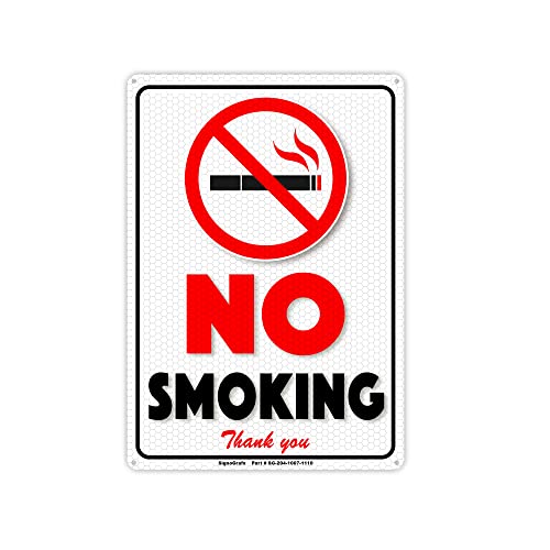 Panneau No Smoking en aluminium pour sécuriser vos locaux commerciaux et espaces de bureau ouverts
