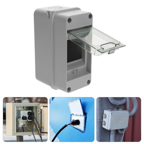 Veemoon 251360NA0305M5UGH Small Power Distribution Box Circuit Breaker Box Distribution Protection Box, Abs Plastic Transparent Cover Waterproof Distribution Box thumb #3