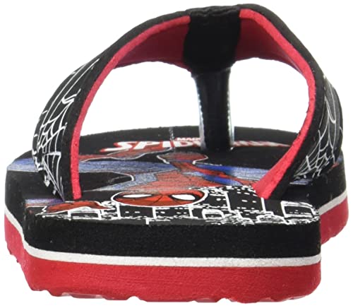Image of Kidsville Spiderman Printed Blue Flipflops for Boys