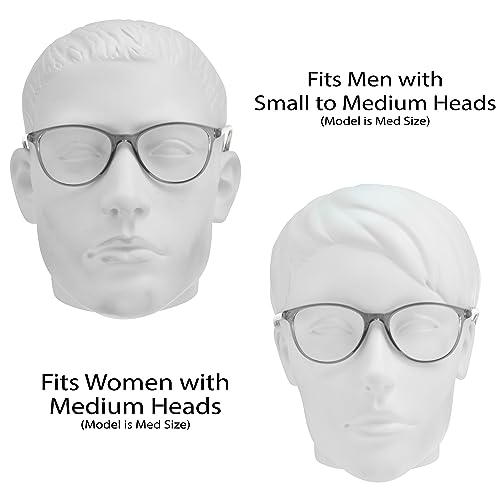Image of proSPORT Multifocal Progressive 3 Magnifications in 1 Lens No Line Computer Gaming Reading Glasses for Men & Women